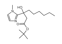 2-(1-tert-butoxycarbonyl-2-hydroxy-2-octyl)-1-methyl-1H-imidazole结构式