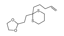 2-[2-(2-pent-4-enyl-1,3-dithian-2-yl)ethyl]-1,3-dioxolane结构式