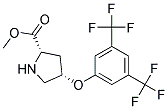 METHYL (2S,4S)-4-[3,5-BIS(TRIFLUOROMETHYL)-PHENOXY]-2-PYRROLIDINECARBOXYLATE Structure