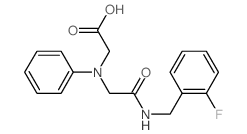 [{2-[(2-Fluorobenzyl)amino]-2-oxoethyl}(phenyl)-amino]acetic acid结构式