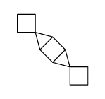 Dispiro[cyclobutane-1,3-tricyclo[3.1.0.02,4]hexane-6,1-cyclobutane] (9CI) structure