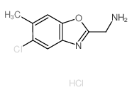 (5-Chloro-6-methyl-1,3-benzoxazol-2-yl)-methylamine hydrochloride Structure