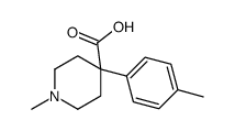 1-methyl-4-(4-methylphenyl)piperidine-4-carboxylic acid结构式