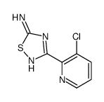 3-(3-Chloro-2-pyridinyl)-1,2,4-thiadiazol-5-amine Structure