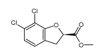 methyl (R)-6,7-dichloro-2,3-dihydrobenzo[b]furan-2-carboxylate结构式