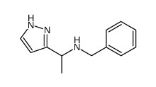Benzyl[1-(1H-Pyrazol-3-Yl)Ethyl]Amine结构式
