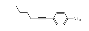 4-(hept-1-yn-1-yl)aniline Structure