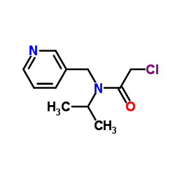 2-Chloro-N-isopropyl-N-(3-pyridinylmethyl)acetamide结构式