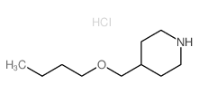 4-(Butoxymethyl)piperidine hydrochloride结构式