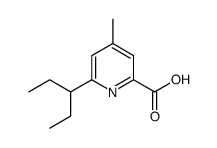 6-(1-ethyl-propyl)-4-methyl-pyridine-2-carboxylic acid Structure