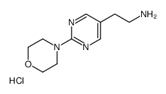2-(2-morpholin-4-ylpyrimidin-5-yl)ethanamine,hydrochloride结构式