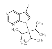 5-Iodo-7-(triisopropylsilyl)-7H-pyrrolo-[2,3-d]pyrimidine Structure