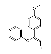 (Z)-1-chloro-2-phenoxy-2-(4-methoxyphenyl)ethylene结构式