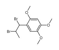 1-(1,2-dibromo-propyl)-2,4,5-trimethoxy-benzene结构式