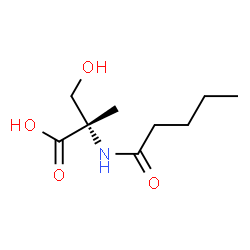 Serine,2-methyl-N-(1-oxopentyl)- structure