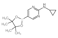 N-CYCLOPROPYL-5-(4,4,5,5-TETRAMETHYL-1,3,2-DIOXABOROLAN-2-YL)PYRIMIDIN-2-AMINE picture