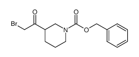 benzyl 3-(bromoacetyl)piperidine-1-carboxylate Structure