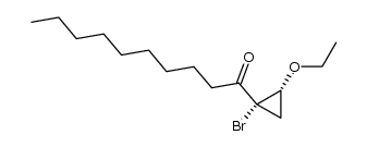 1-((1S,2R)-1-bromo-2-ethoxycyclopropyl)decan-1-one结构式