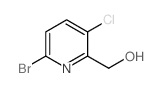 (6-bromo-3-chloropyridin-2-yl)methanol Structure