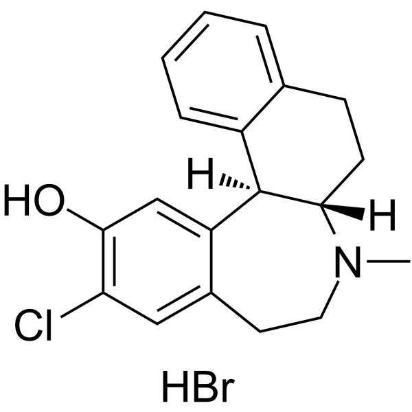 SCH 39166 hydrobromide结构式