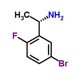 (1S)-1-(5-Bromo-2-fluorophenyl)ethanamine Structure