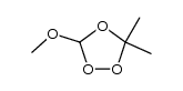 3-methoxy-5,5-dimethyl-1,2,4-trioxolane结构式