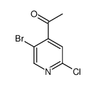 1-(5-bromo-2-chloropyridin-4-yl)ethanone结构式