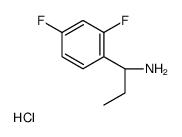(R)-1-(2,4-Difluorophenyl)propan-1-amine hydrochloride structure