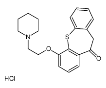 1-(2-piperidin-1-ylethoxy)-6H-benzo[b][1]benzothiepin-5-one,hydrochloride结构式