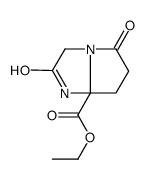 Ethyl tetrahydro-2,5-dioxo-1H-pyrrolo(1,2-a)imidazole-7a(5H)-carboxyla te结构式