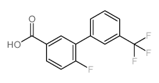 6-FLUORO-3'-(TRIFLUOROMETHYL)-[1,1'-BIPHENYL]-3-CARBOXYLIC ACID Structure