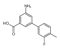 3-amino-5-(3-fluoro-4-methylphenyl)benzoic acid结构式