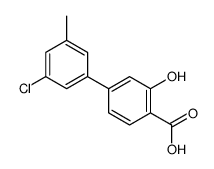 4-(3-chloro-5-methylphenyl)-2-hydroxybenzoic acid结构式