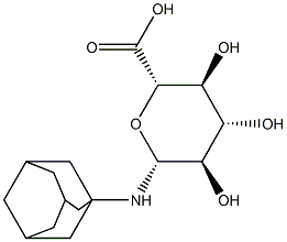 1-Deoxy-1-[(tricyclo[3.3.1.13,7]decan-1-yl)amino]-β-D-glucopyranuronic acid picture