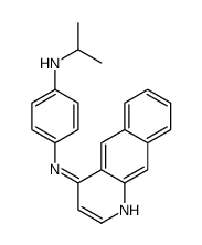 1-N-benzo[g]quinolin-4-yl-4-N-propan-2-ylbenzene-1,4-diamine结构式