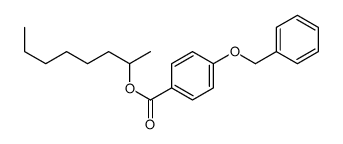 octan-2-yl 4-phenylmethoxybenzoate Structure