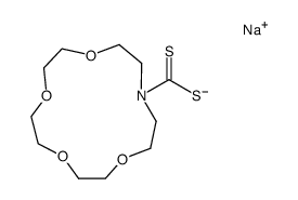 sodium (aza-15-crown-5) dithiocarbamate结构式