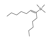 (E)-6-(trimethylsilyl)-6-dodecene结构式