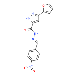 (E)-3-(furan-2-yl)-N-(4-nitrobenzylidene)-1H-pyrazole-5-carbohydrazide picture