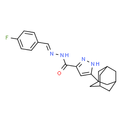 3-((1S,3s)-adamantan-1-yl)-N-((E)-4-fluorobenzylidene)-1H-pyrazole-5-carbohydrazide picture