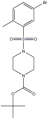 tert-butyl 4-(5-broMo-2-Methylphenylsulfonyl)piperazine-1-carboxylate Structure