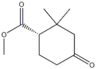 Cyclohexanecarboxylic acid, 2,2-dimethyl-4-oxo-, methyl ester, (1S)-结构式