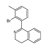 1-(2-bromo-3-methylphenyl)-3,4-dihydroisoquinoline结构式