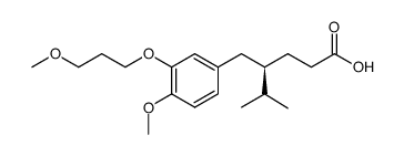 (R)-4-(4-methoxy-3-(3-methoxypropoxy)benzyl)-5-methylhexanoic acid Structure