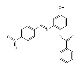 2-Benzoyloxy-5-hydroxy-4'-nitro-azobenzene结构式