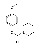(4-methoxyphenyl) piperidine-1-carboxylate结构式