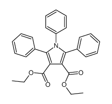diethyl 1,2,5-triphenylpyrrole-3,4-dicarboxylate结构式