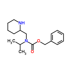 Benzyl isopropyl(2-piperidinylmethyl)carbamate结构式