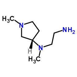 N-Methyl-N-[(3S)-1-methyl-3-pyrrolidinyl]-1,2-ethanediamine结构式