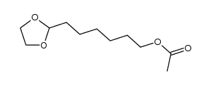 2-(6-acetoxyhexyl)-1,3-dioxolane结构式